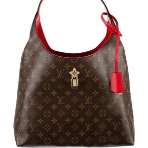 LOUIS VUITTON MONOGRAM CANVAS FLOWER HOBO BAG LIKE NEW